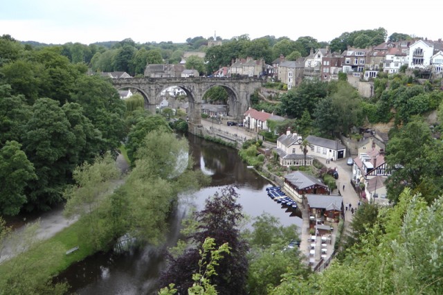 Knaresborough after the bed race: pretty as a picture