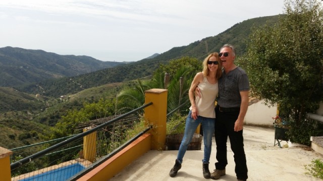 The views from Agathe and Ron's finca in the Montes de Malaga are special.